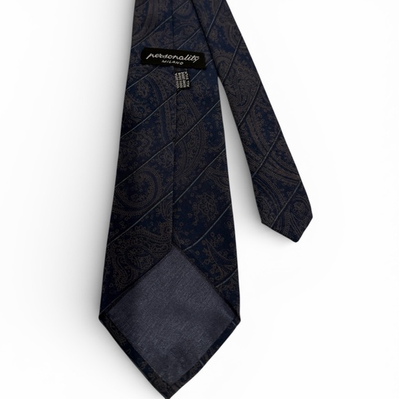 Canali Tonal Paisley Silk Jacquard “style” tie - Picture 4 of 7